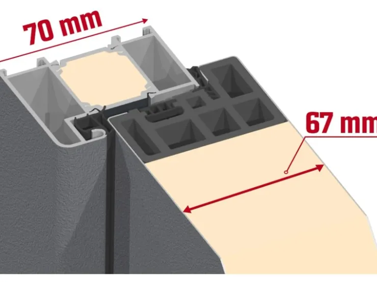 Türdichtungen|Haustüren* Splendoor Thermospace Sicherheits-Haustür Berlin Prime RC2K Anthr. 100x210 cm R Anthrazit