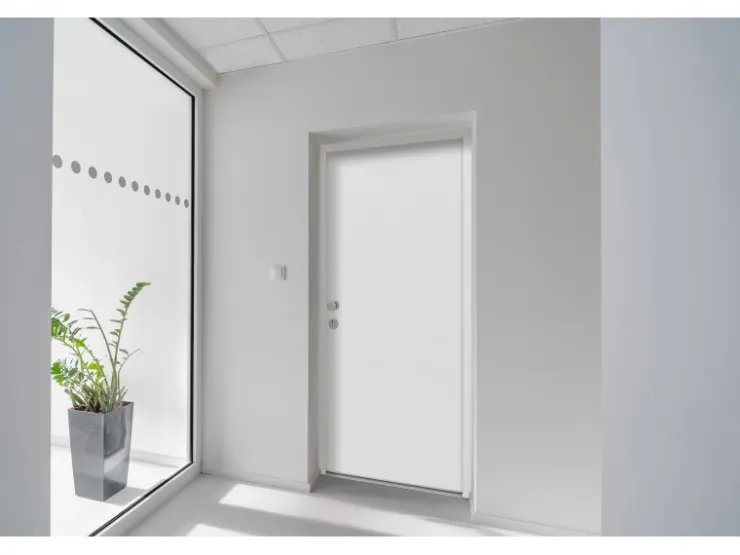 Wohnungseingangstüren*Splendoor Wohnungseingangstür BARI ACOUSTIC 44dB RC2 Links Weiß nach Maß