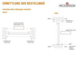Wohnungseingangstüren*Splendoor Wohnungseingangstür BARI ACOUSTIC 44dB RC2 Links Weiß nach Maß