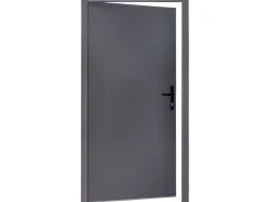 Splendoor Nebeneingangstüren^Stahl-Nebeneingangstür NS1 Nach Innen Öffnend 88 x 198 cm Anschlag R Anthrazit