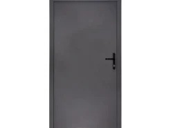 Splendoor Nebeneingangstüren^Stahl-Nebeneingangstür NS1 Nach Innen Öffnend 98 x 198 cm Anschlag R Anthrazit