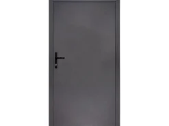 Splendoor Nebeneingangstüren^Stahl-Nebeneingangstür NS1 Nach Innen Öffnend 88 x 198 cm Anschlag L Anthrazit