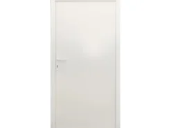 Splendoor Nebeneingangstüren^Stahl-Nebeneingangstür NS1 Nach Außen Öffnend 98 x 198 cm Anschlag L Weiß