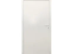 Splendoor Nebeneingangstüren^Stahl-Nebeneingangstür NS1 Nach Innen Öffnend 98 x 198 cm Anschlag R Weiß
