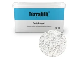 Terralith Mörtel^Buntsteinputz Mosaikputz 2mm -15 kg- BSP97 Weiss Grau