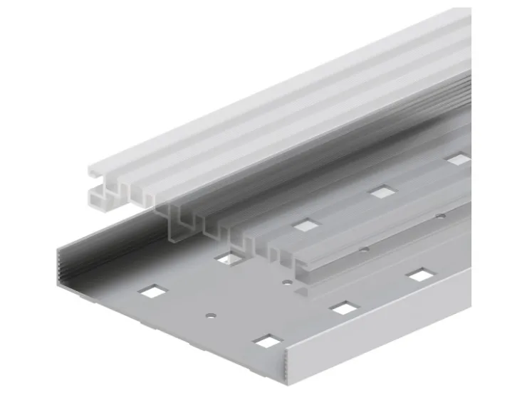 TraumGarten Entwässerungsrinnen^Drainagerinne Alu DreamDeck 20 mm x 144 mm x 2000 mm
