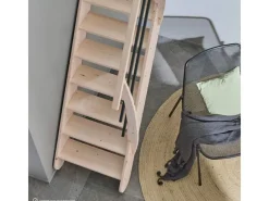 Treppen Intercon Innentreppen^Raumspartreppe Living für 245 - 285 cm Geschosshöhe Holztreppe Fichte Beidseitiges Geländer