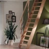 Treppen Intercon Innentreppen^Raumspartreppe Living für 245 - 285 cm Geschosshöhe Holztreppe Buche Beidseitiges Geländer