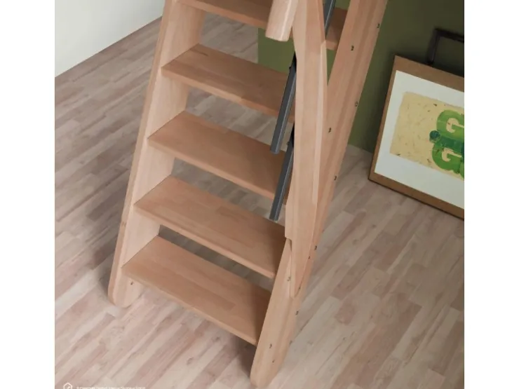 Treppen Intercon Innentreppen^Raumspartreppe Living für 245 - 285 cm Geschosshöhe Holztreppe Buche Beidseitiges Geländer