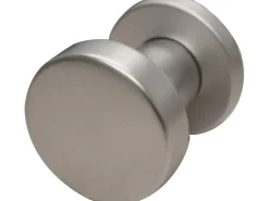Alpertec Wohnungseingangstüren^Türknopf Fest auf Rosette F1 Eloxiert Aluminium