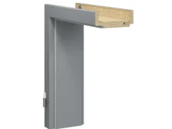 GetaDoor Türdichtungen^Türzarge Brilant Soft Klassikgrau 198,5 cm x 86 cm x 8 cm DIN R