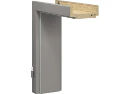 GetaDoor Türdichtungen^Türzarge Brilant Soft 198,5 cm x 73,5 cm x 8 cm Anschlag L Klassikgrau