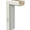 GetaDoor Türdichtungen^Türzarge CPL Arctic Weiß ähnl. RAL 9016 (GL222) 98,5 cm x 198,5 cm x 33 cm Re