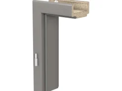 Türzargen*GetaDoor Türzarge CPL Grau (GL446) 73,5 cm x 198,5 cm x 10,0 cm Anschlag L Kitt grau