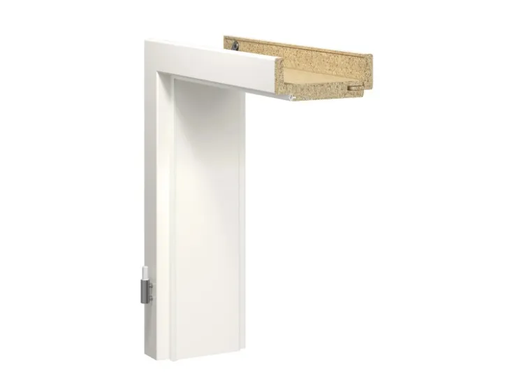 Türzargen|Türdichtungen*GetaDoor Türzarge Dekor Weiß ähnl. RAL 9010 (GA24) 86,0 cm x 198,5 cm x 14,5 cm Li und Re