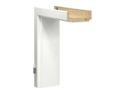 Türzargen*GetaDoor Türzarge GL22R CPL Esche Pore Weiß 86 cm x 198,5 cm x 27 cm Anschlag R