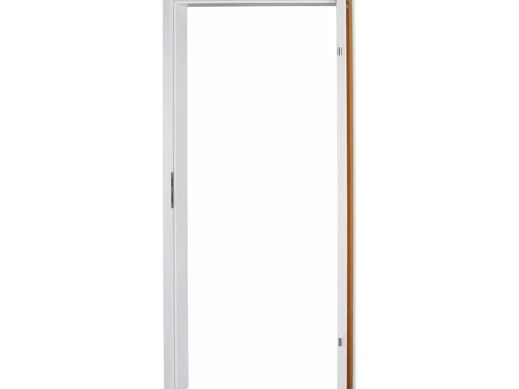 GetaDoor Terrassentüren^Türzarge Weiß lackiert ähnl. RAL 9010 profiliert 73,5 cm x 198,5 cm x 14,5 cm Li