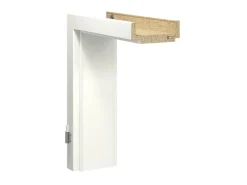 Türzargen*GetaDoor Türzarge Weiß lackiert ähnl. RAL9016 86 cm x 198,5 cm x 10 cm Re