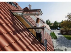 Dachfenster*Velux Dachfenster GDL Cabrio Klar Lackiert Alu 252 cm x 114 cm Transparent