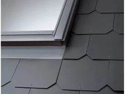 Dachfenster*Velux Eindeckrahmen Schiefer Schichtstück 140 cm x 78 cm Anthrazit