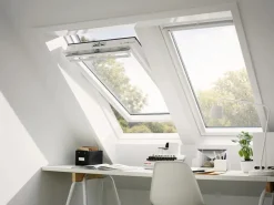 Velux Dachfenster^Schwingfenster GGU Polyurethan Einbruch Schutz 78 cm x 55 cm Weiß