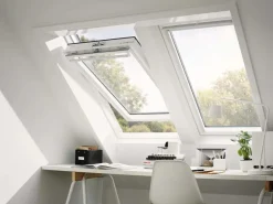 Badlüfter|Dachfenster*Velux Schwingfenster GGU FK06 0066 Polyurethan 66 cm x 118 cm