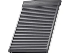 Velux Fenster-Zubehör^Solar-Rollladen SSL YK85 0000S Aluminium Dunkelgrau 113 x 124 cm