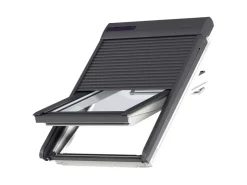 Velux Dachfenster^Solar-Rollladen SSL SK06 0000S Alu. Dunkelgrau 114 cm x 118 cm