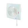 Badlüfter|Rohrventilatoren^VENTS Axialer Abluftventilator Für Wand Quiet 150 VT Mit Zugschalter & Nachlauf