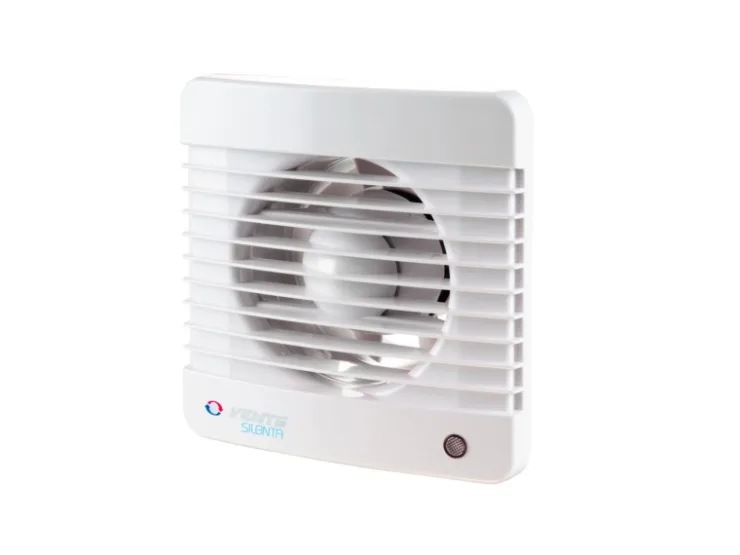 Badlüfter|Rohrventilatoren^VENTS Kleinraumventilator Wandventilator Silenta-M 100 VTH Mit Zugschalter, Nachlauf & Hygrostat