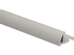 Arcansas Fliesenzubehör^Viertelkreis-Abschlussprofil PVC matt 10 mm x 2,5 m Hellgrau