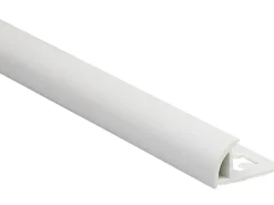 Wandfliesen|Fliesenzubehör*Arcansas Viertelkreis-Abschlussprofil PVC matt Weiß 6 mm x 2,5 m Weiß Matt