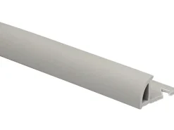 Arcansas Fliesenzubehör^Viertelkreis-Abschlussprofil PVC matt 8 mm x 2,5 m Hellgrau