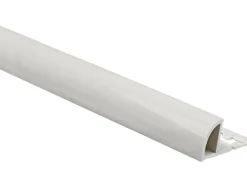 Wandfliesen|Fliesenzubehör*Arcansas Viertelkreis-Abschlussprofil PVC glänzend 8 mm x 2,5 m Weiß
