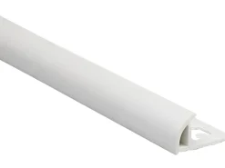 Arcansas Fliesenzubehör^Viertelkreis-Abschlussprofil PVC matt Weiß 6 mm x 1 m Weiß Matt
