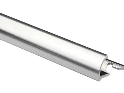 Fliesenzubehör*Arcansas Viertelkreis-Abschlussprofil Alu eloxiert 8 mm x 2,7 m Silber Glänzend