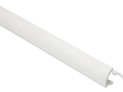 Wandfliesen|Fliesenzubehör*Arcansas Viertelkreis-Abschlussprofil Alu pulverbesch. glänzend 10 mm x 2,7 m Weiß