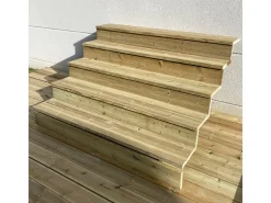 Vinuovo Außentreppen^Außentreppe Holz 5 Stufen 160cm mit Setzstufen
