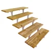 Vinuovo Außentreppen^Außentreppe Stahl Oslo 5 Stufen Holz 80cm