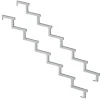 Außentreppen*Vinuovo 2er Set Stahl Treppenwange 7 Stufen Option für Setzstufen 119cm