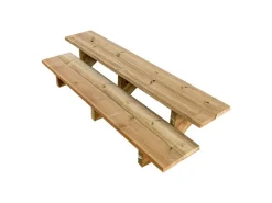 Vinuovo Außentreppen^Terrassentreppe Holz 2 Stufen 160cm ohne Setzstufen