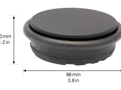 Türstopper|Terrassentüren*Wagner design yourself Wagner Bodentürstopper Big Disk Color Schwarz-Matt