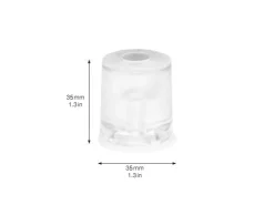 Türstopper*Wagner design yourself Wagner Boden-/Wandtürstopper Vulkano Ø 35 mm x 35 mm Gummi Transparent