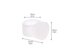 Wagner design yourself Türstopper^Wagner Türpuffer Doppelring Ø 18 mm x 20 mm x 20 mm Transparent