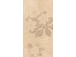 Dekorfliesen^Wandfliese Impero Feinsteinzeug Dekor Beige Matt Rektifiziert 60 cm x 120 cm