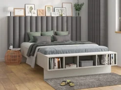 Akustikpaneele|Dekor-Paneele^Wandkissen Bolster 120 cm x 15 cm Struktur Dunkelgrau
