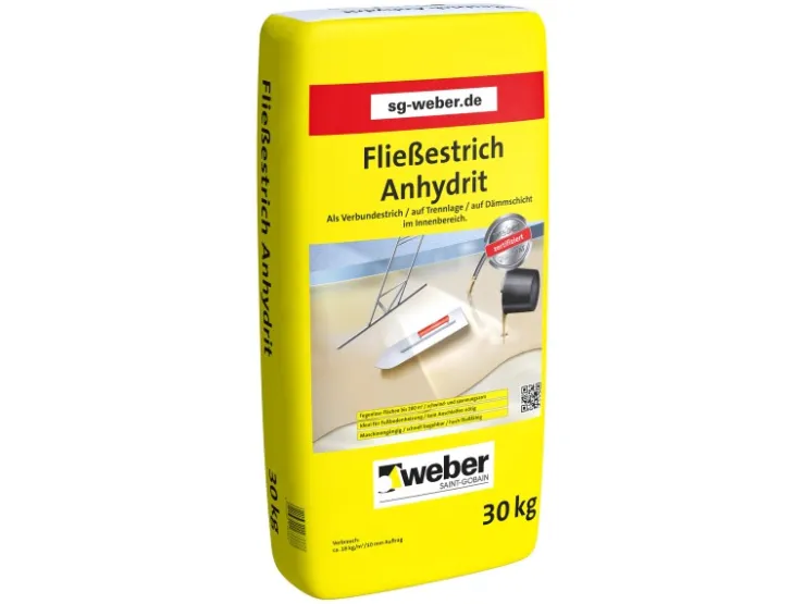Saint-Gobain Weber Mörtel|Ausgleichsmassen^Weber Fließestrich Anhydrit 30 kg