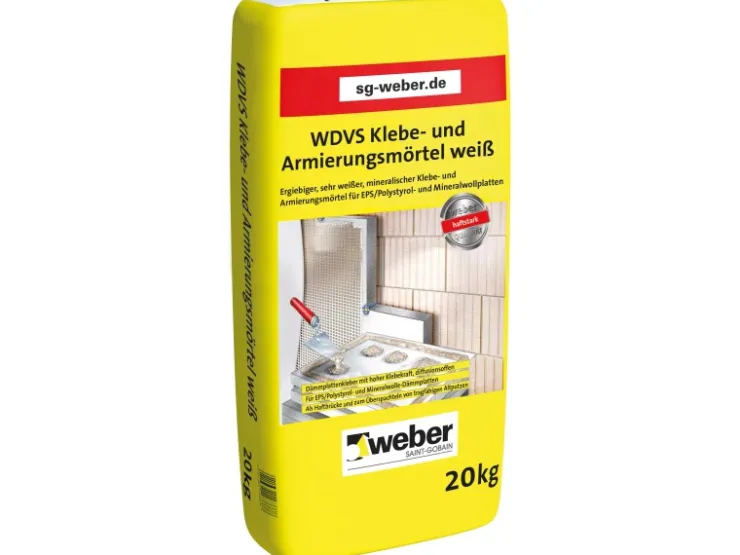 Saint-Gobain Weber Mörtel|Armierung^Weber WDVS Klebe- und Armierungsmörtel Weiß 20 kg