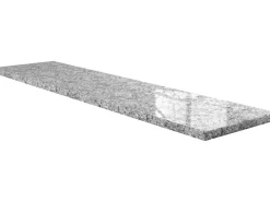 Wigasil Fensterbänke^Fensterbank mit Wasserrille Naturstein 275 cm x 30 cm x 2 cm Grau-Weiß