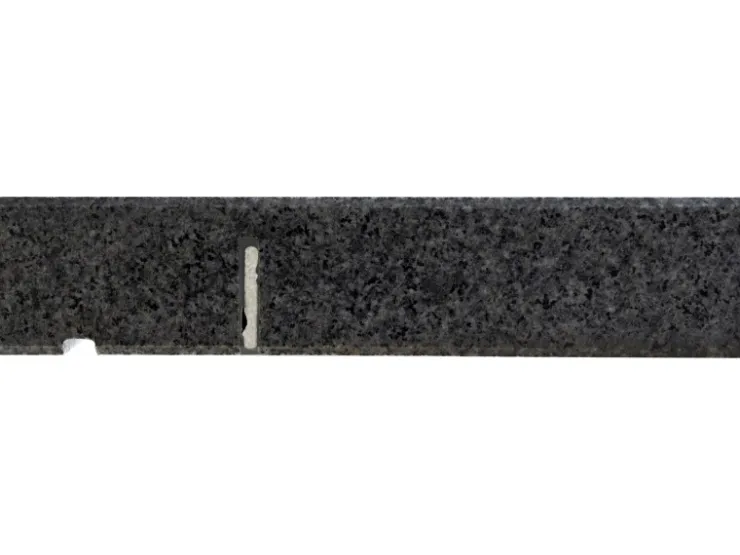 Wigasil Fensterbänke^Naturstein Fensterbank Anthrazit Grau 15x3 cm Zuschnitt mit Wasserrille